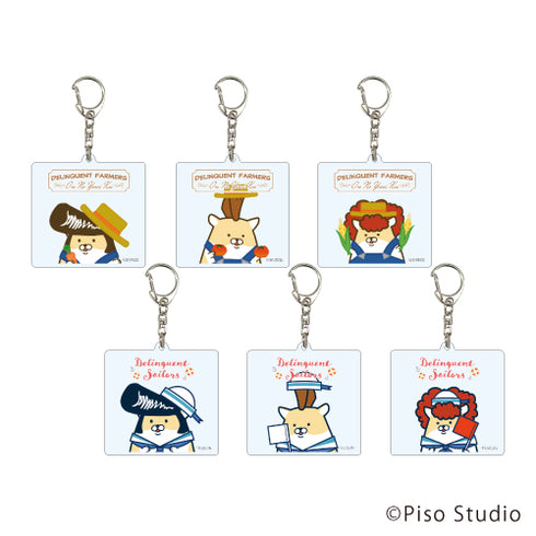 『ヤンキーハムスター』アクリルキーホルダー 01/BOX(全6種)
